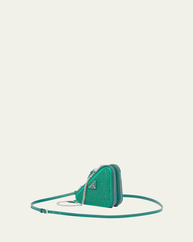 Mini Crystal Triangle Shoulder Bag